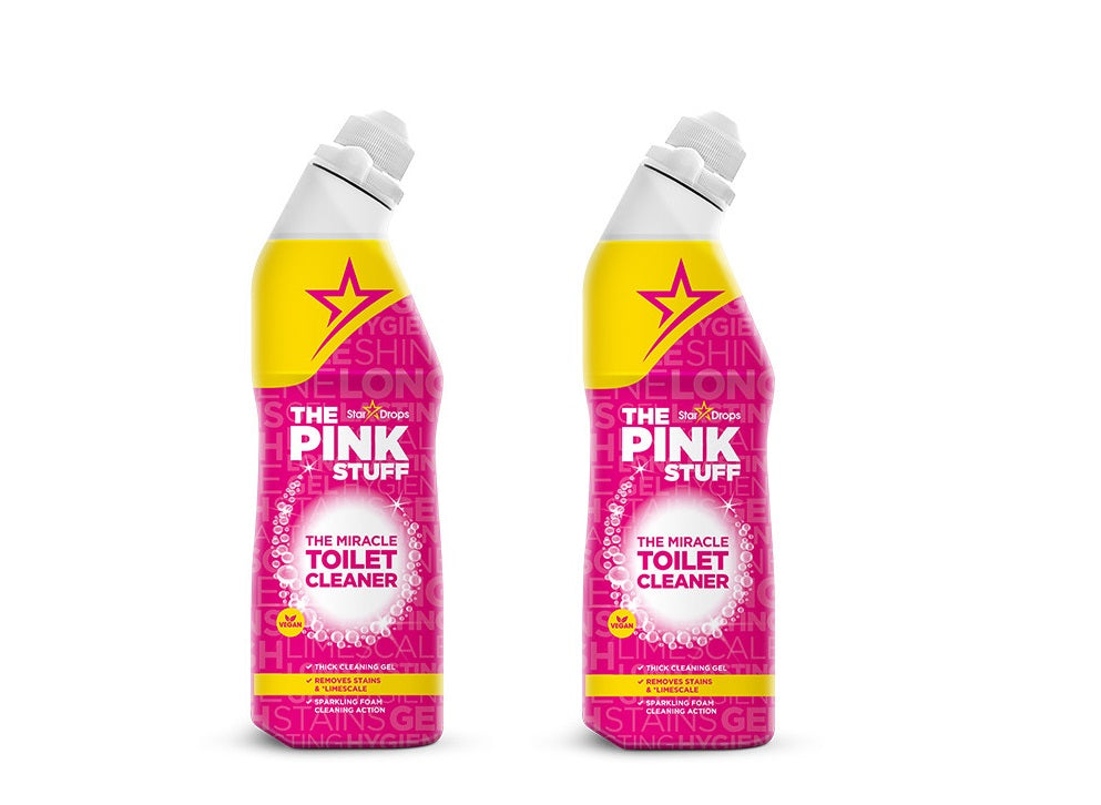 Die Pink Stuff - 2x 750 ml - Stardrops Wunder Toilettenreiniger - DAS Wunder Reinigungsmittel - Der Wunderreiniger