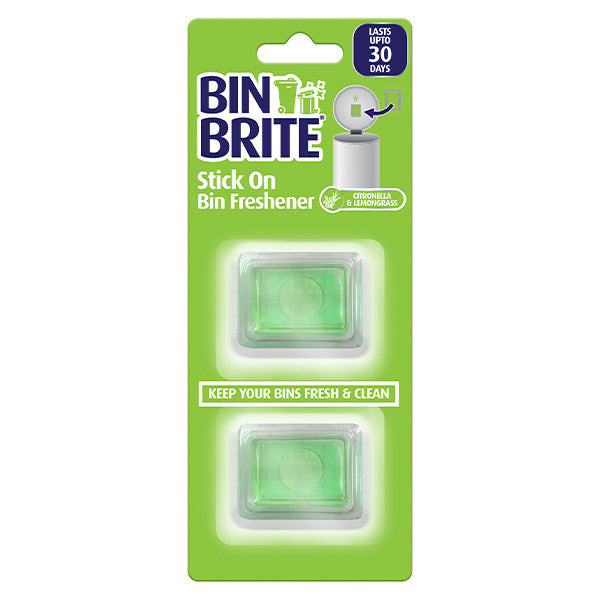 Bin Brite Stick-on Bin Refreshener – Désodorisant autocollant pour poubelles, fraîcheur durable jusqu'à 30 jours