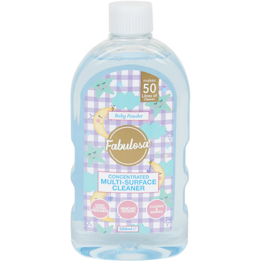 Fabulosa Nettoyant Multi-Surfaces Concentré - Poudre de Bébé 500ml