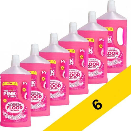 Der Pink Stuff Bodenreiniger 1 Liter - 6er Pack