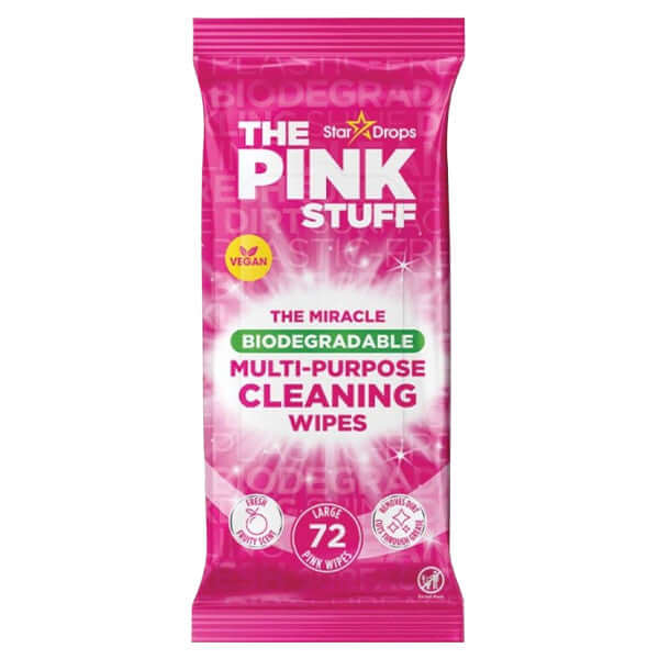 The Pink Stuff Antibacterial Cleaning Wipes Biodegradable 72 pieces - Limited Edition