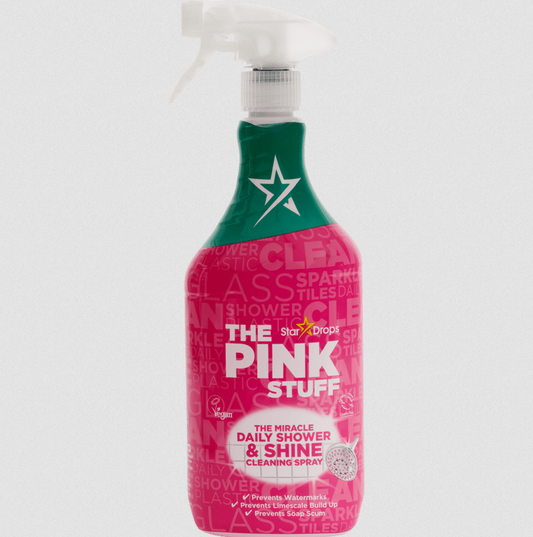 NEW The Pink Stuff The Miracle Daily Shower & Shine Cleaning Spray 850ml - Limited Edition