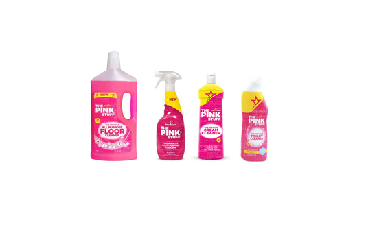 Stardrops Das Pink Stuff Bundle - Bodenreiniger, Allzweckreiniger, Creme-Reiniger und WC-Reiniger