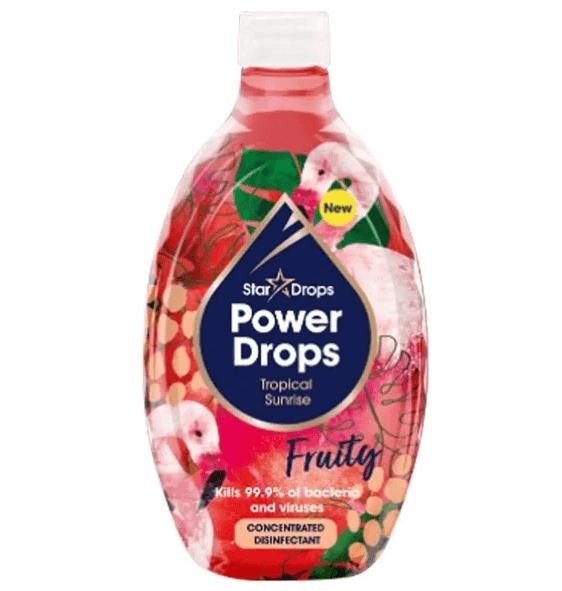 Pink Stuff Power Drops Skoncentrowany Środek Dezynfekujący Owocowy Tropikalny Wschód Słońca 250ml