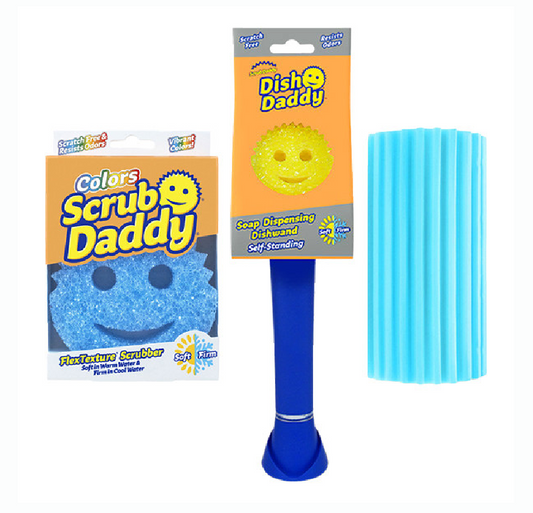 Strahlend Sauber Set | Scrub Daddy | Blau