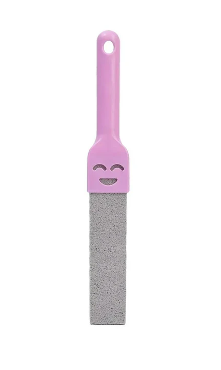 Pink Toilet Scrubber Pumice Stone with Smiley