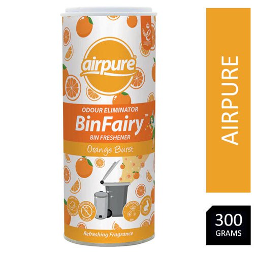 Airpure Désodorisant Bin Fairy - Rafraîchisseur de poubelle - Orange