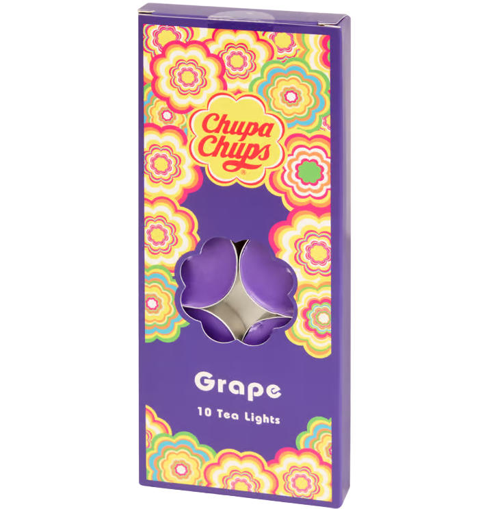 Chupa Chups Bougies chauffe-plat parfumées 10 pièces - Raisin