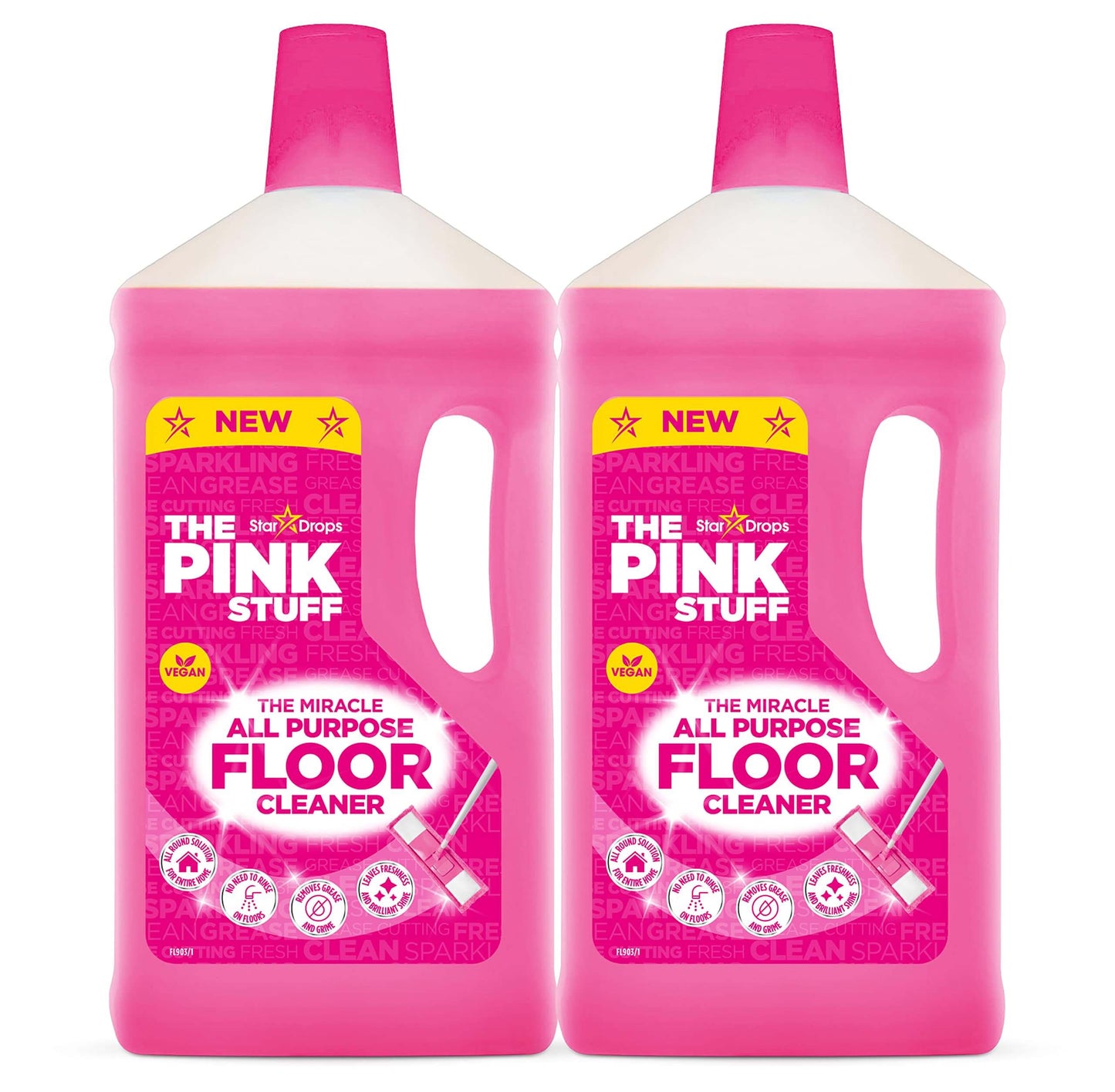 The Pink Stuff Floor Cleaner 1 liter - 2 pack