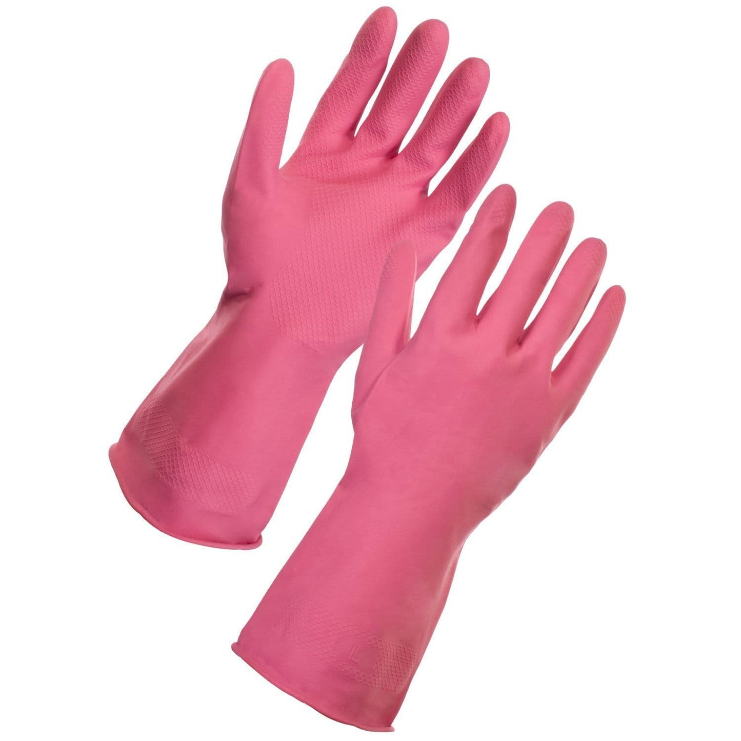 Gants de Nettoyage Réutilisables Roses (moyen)