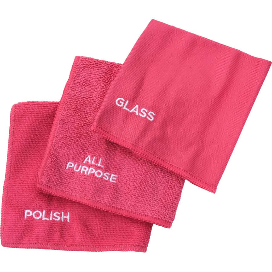 The Pink Stuff Microvezel schoonmaak doek roze (3 stuks)