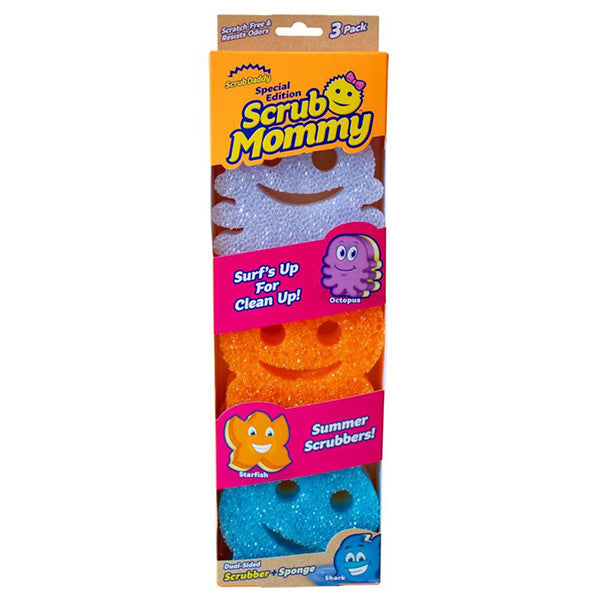 Scrub Mommy Colors | sponge three colors (3 pieces) | Summer Edition