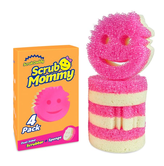 Scrub Daddy | Éponges Scrub Mommy roses (4 pièces)