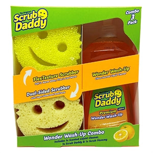 NOUVEAU Scrub Daddy | Combo Wonder Wash-Up | détergent à vaisselle premium avec Scrub Daddy et Scrub Mommy