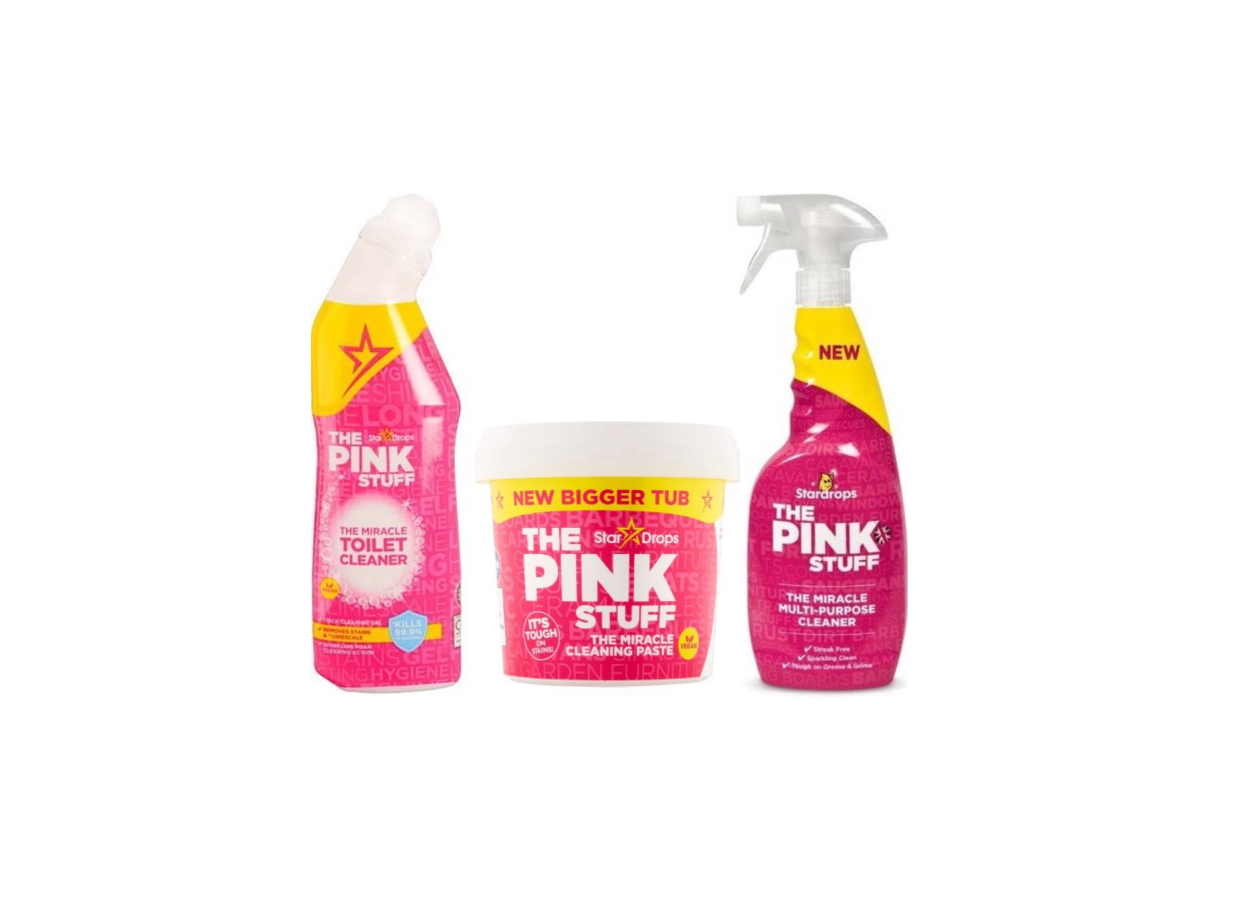 Stardrops Ultra Pinkstuff Pack - Cleaning pasta 850 grams + Toilet Gel + Multi Cleaning Spray